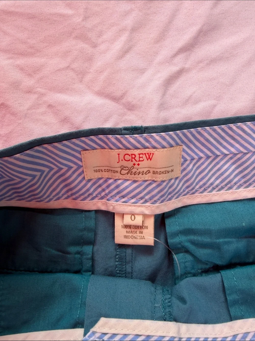 J. Crew Teal Chino Bermuda Shorts